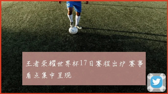 王者荣耀世界杯17日赛程出炉 赛事看点集中呈现